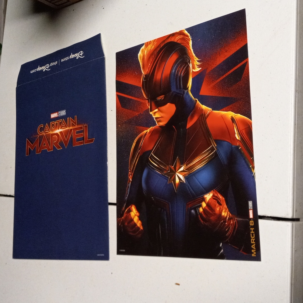 Disney marvel lithograph and folder